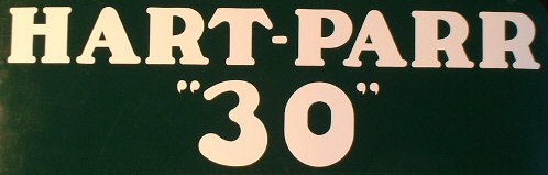 Hart-Parr "30" decal